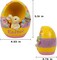 Lighted Easter Bunny Egg Decorations, Easter Rabbit Egg Figurines Tabletop Resin Figurine